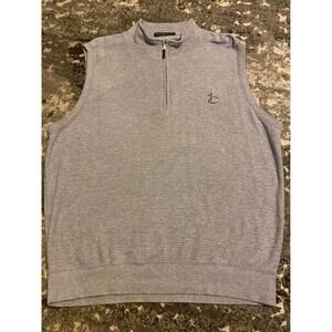 Fairway & Greene Sleeveless Sweater Vest - Stylish Gray Lg